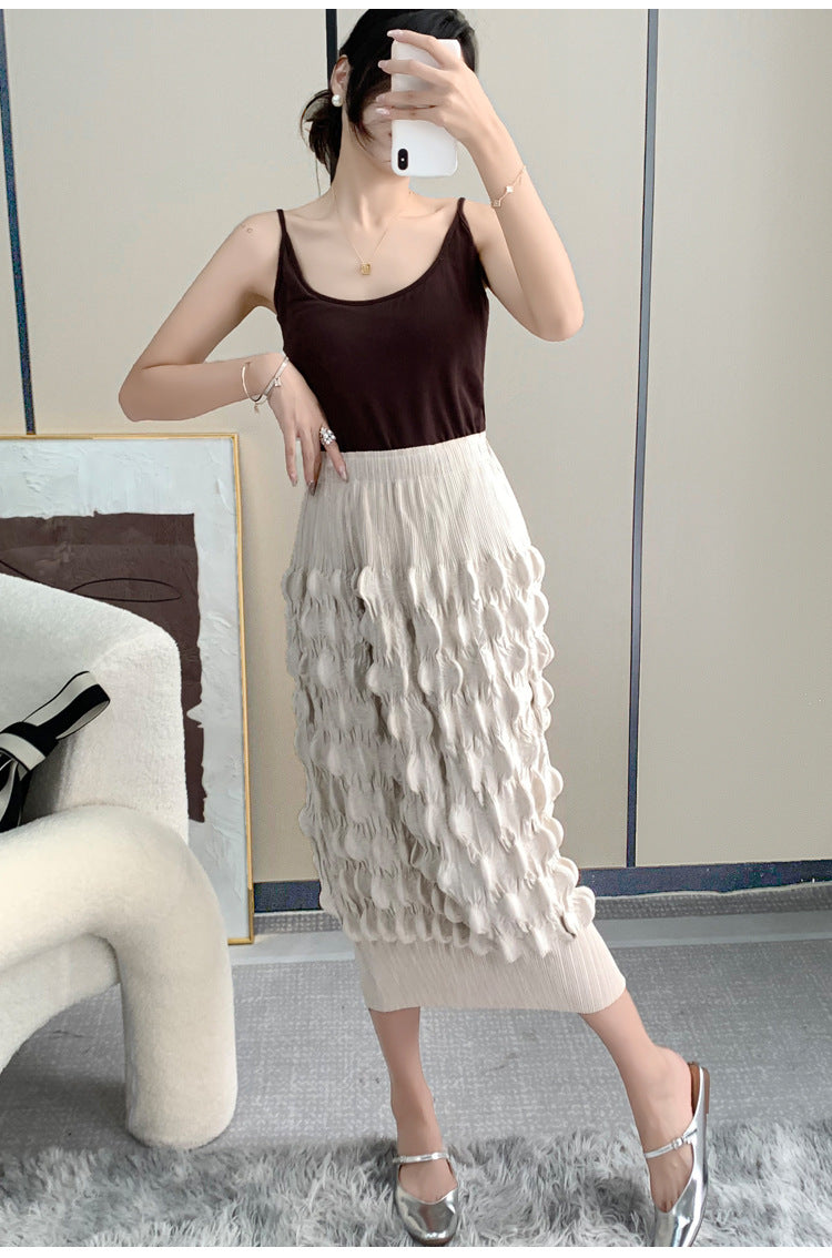 High Waist Pleated Skirt