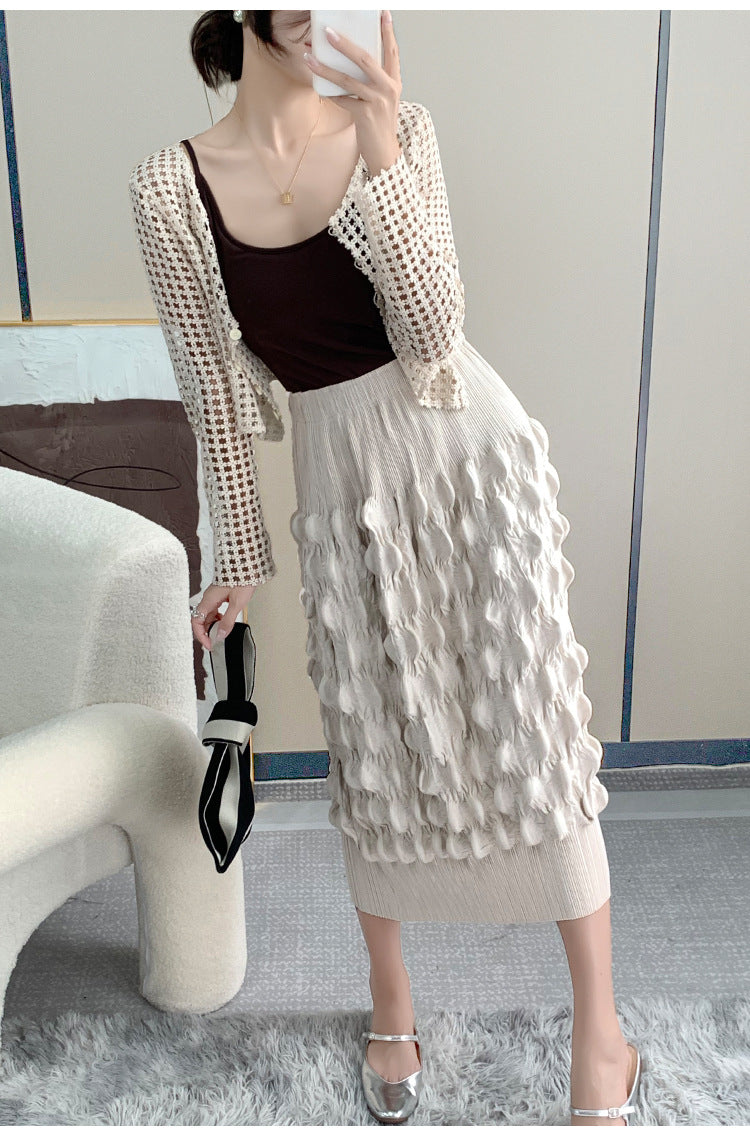High Waist Pleated Skirt