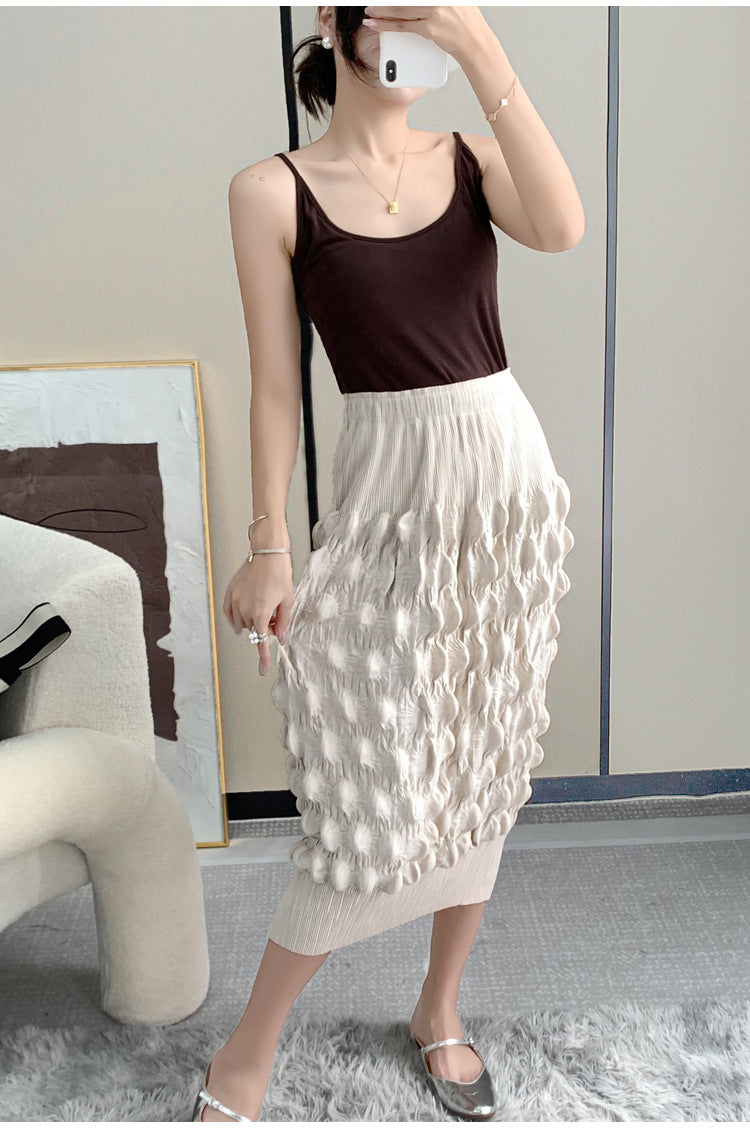 High Waist Pleated Skirt